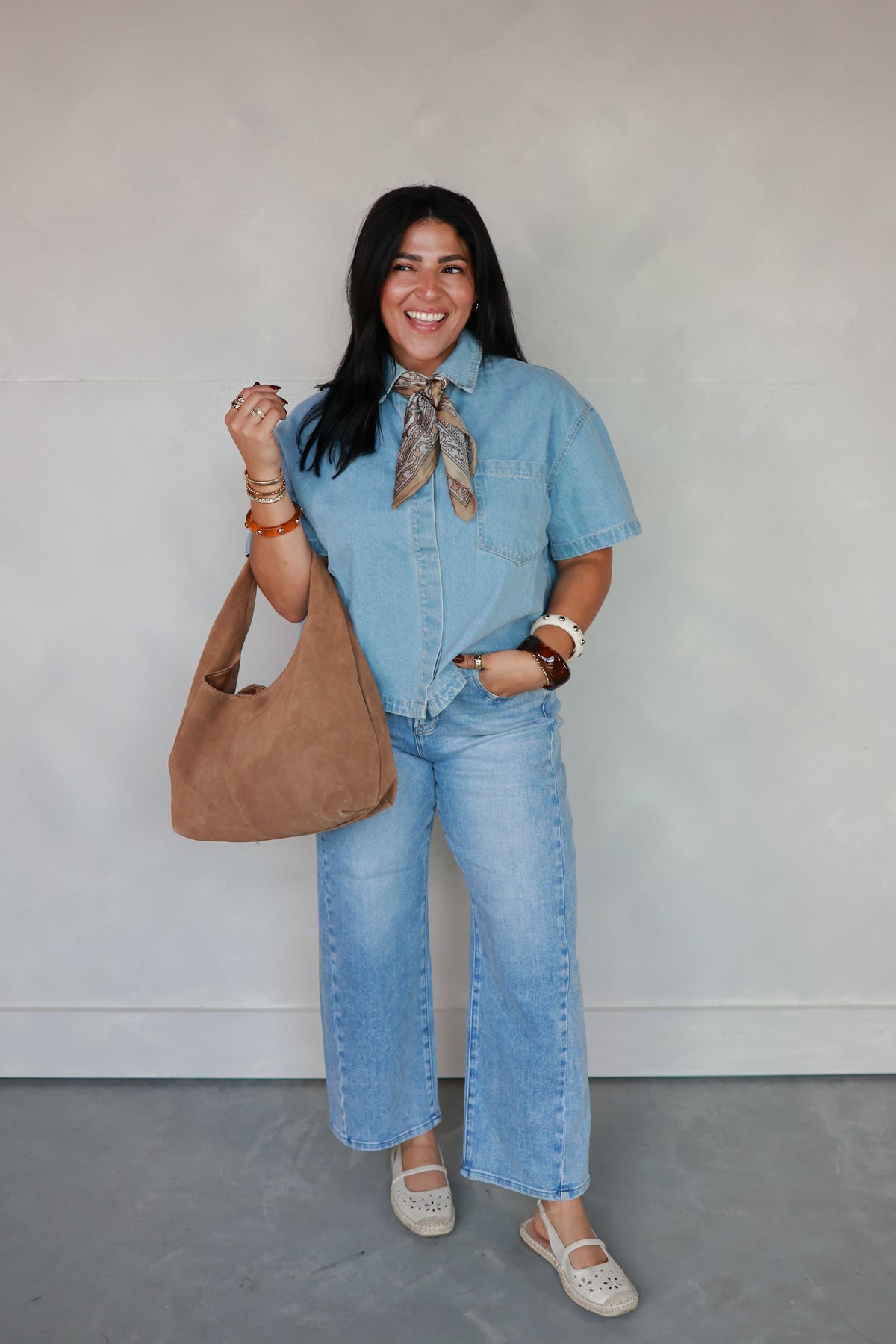THE RORY DENIM TOP
