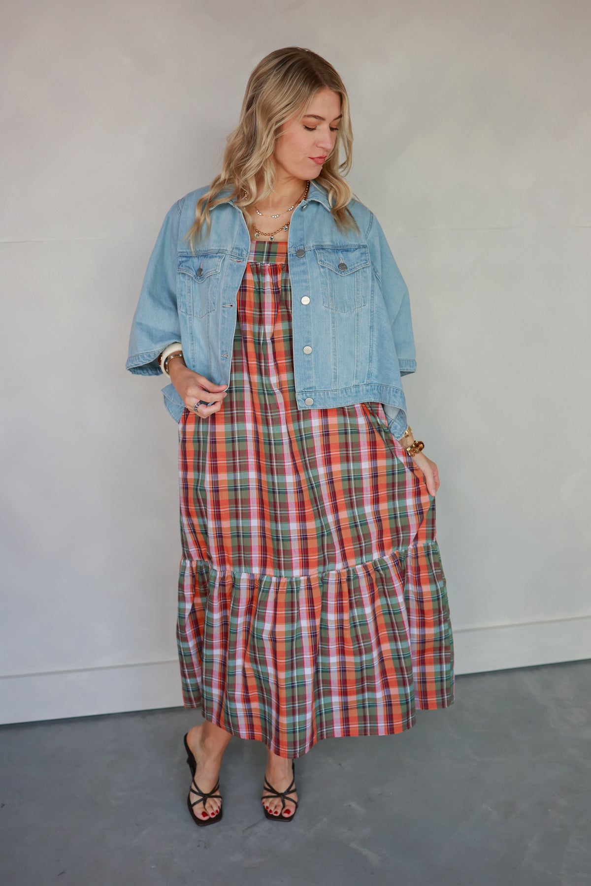 THE COUNTRY SIDE PLAID DRESS