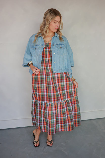 THE COUNTRY SIDE PLAID DRESS