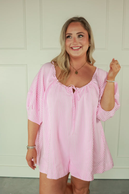 THE BLUSH BLOOM ROMPER