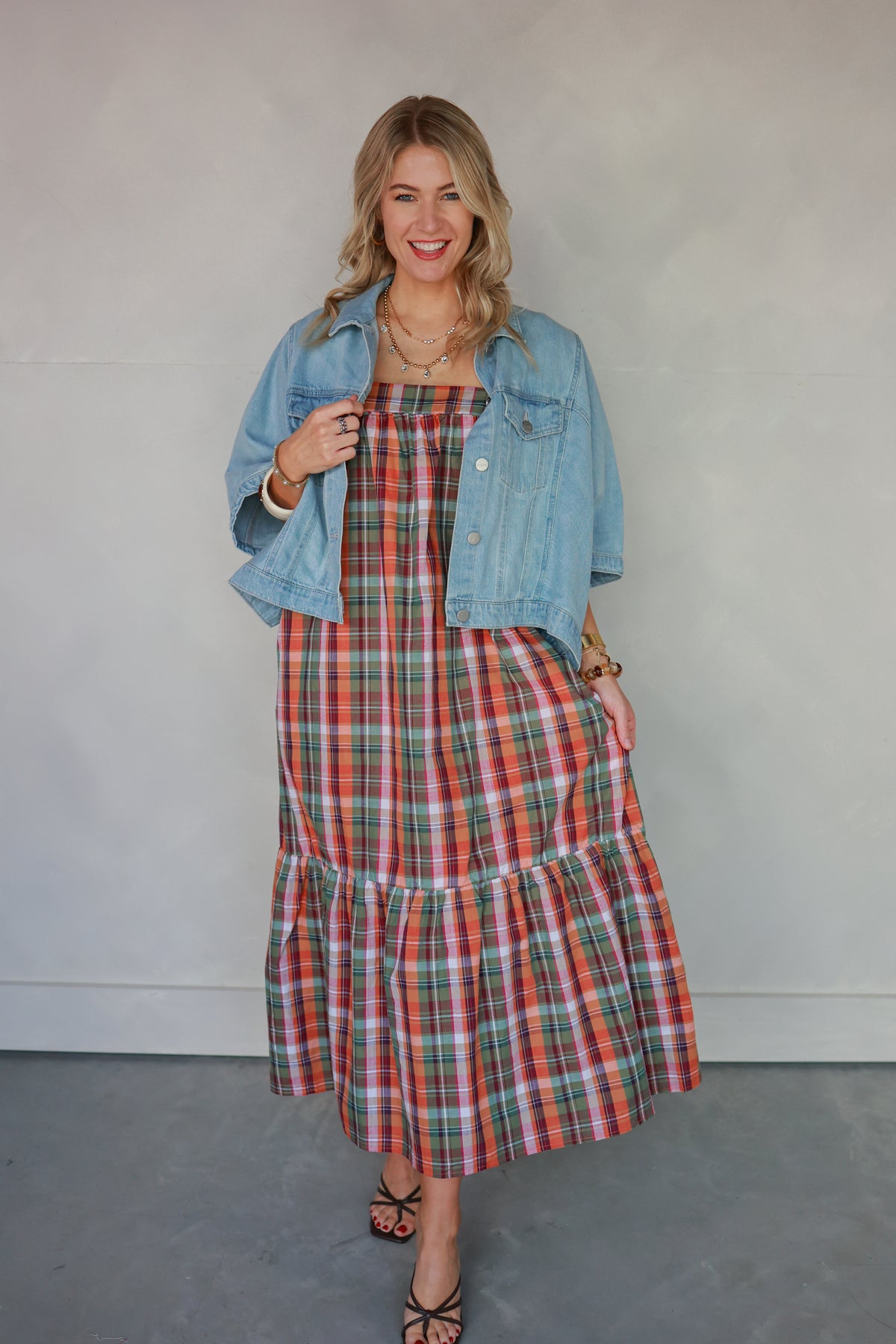 THE COUNTRY SIDE PLAID DRESS