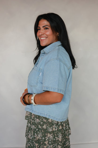 THE RORY DENIM TOP