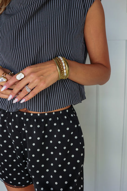 THE UPTOWN STRIPE BLOUSE