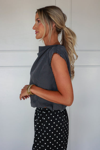 THE UPTOWN STRIPE BLOUSE