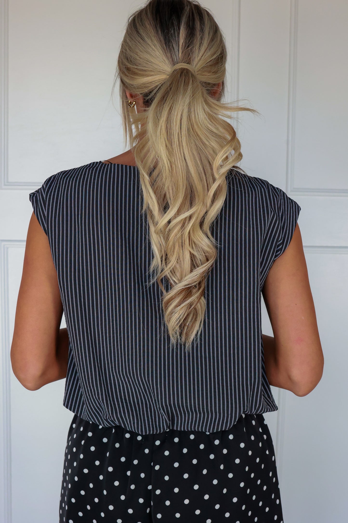 THE UPTOWN STRIPE BLOUSE