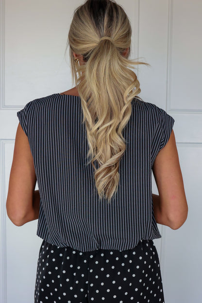 THE UPTOWN STRIPE BLOUSE