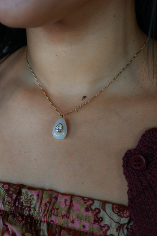 THE GEMSTONE NECKLACE | WHITE