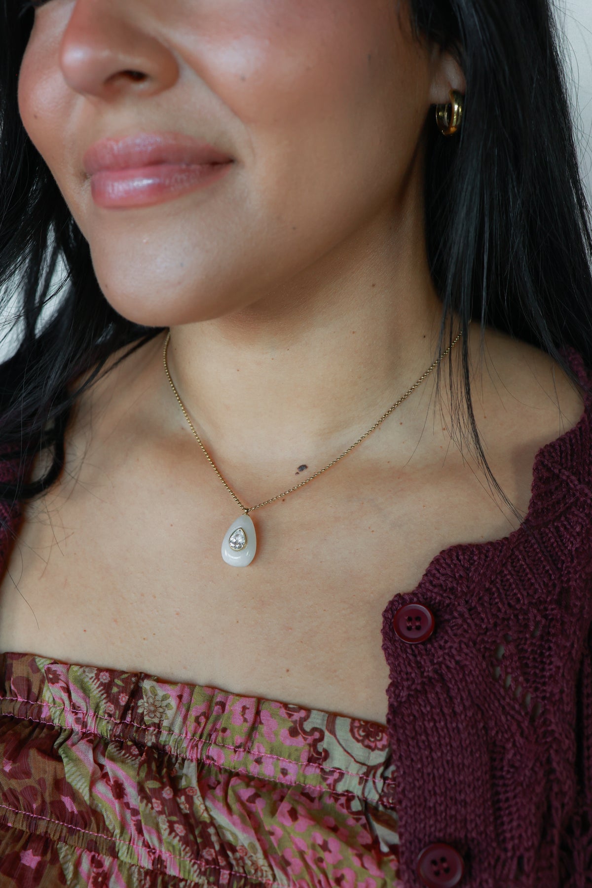 THE GEMSTONE NECKLACE | WHITE