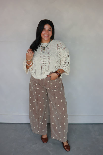 THE STARLIGHT POINTELLE SWEATER