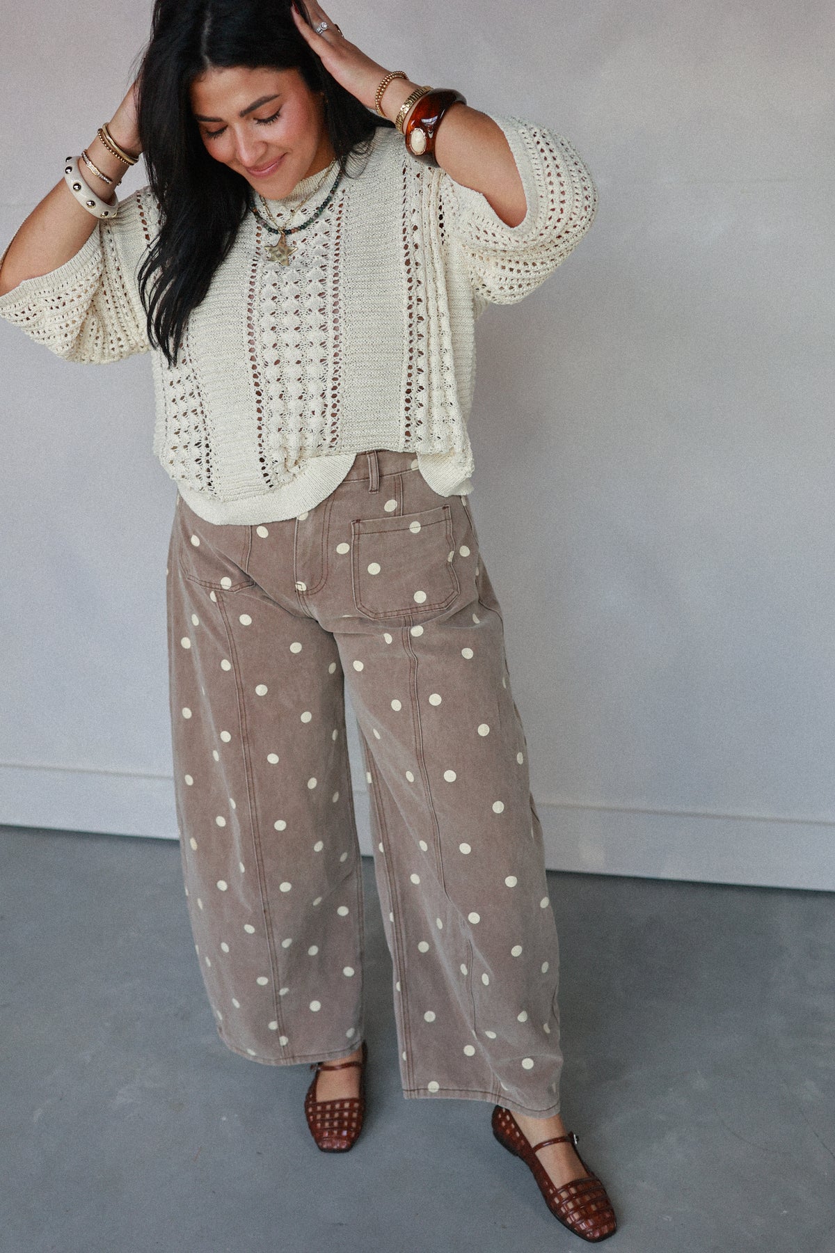 THE STARLIGHT POINTELLE SWEATER