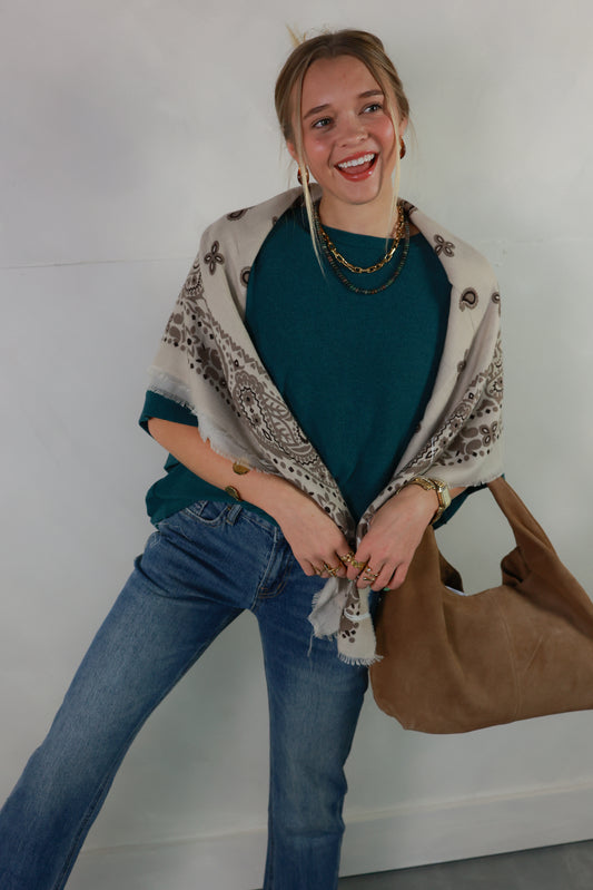 THE EMMA TOP | TEAL