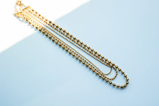THE STACKED CHAIN NECKLACE