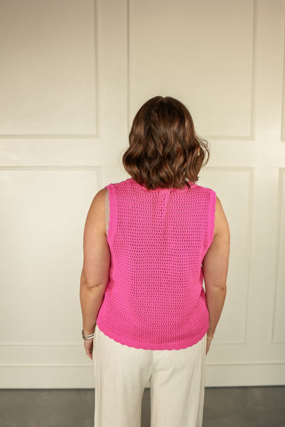 THE FUSCHIA FLING VEST