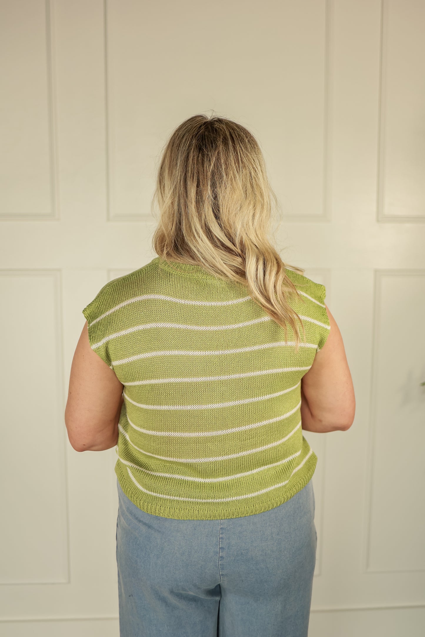 THE CLOVER STRIPED TOP | GREEN