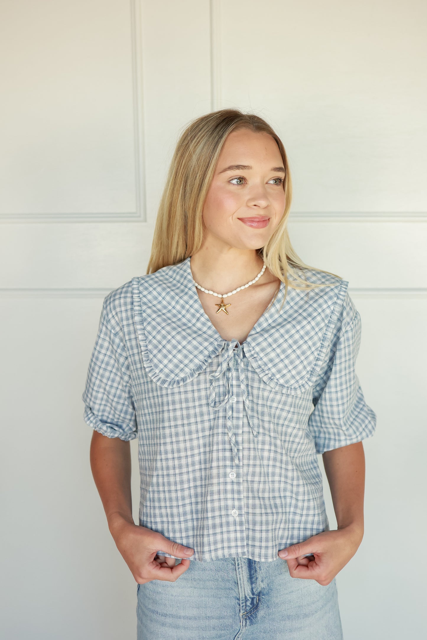THE PETERPAN BLUE TOP