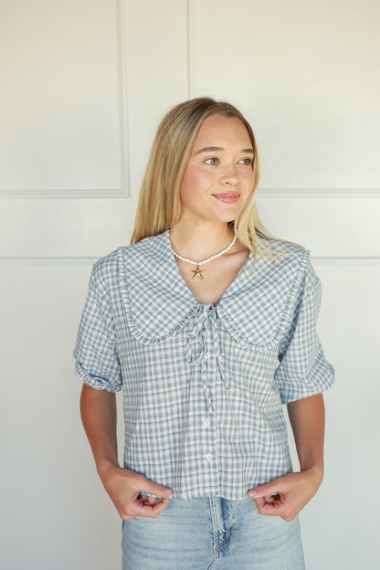 THE PETERPAN BLUE TOP