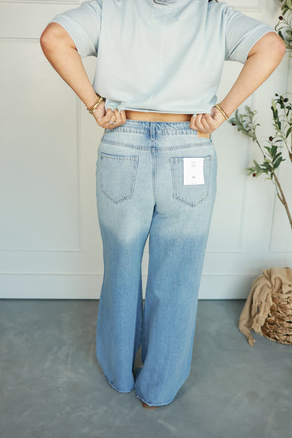 LOW RISE WIDE LEG JEAN | CELLO