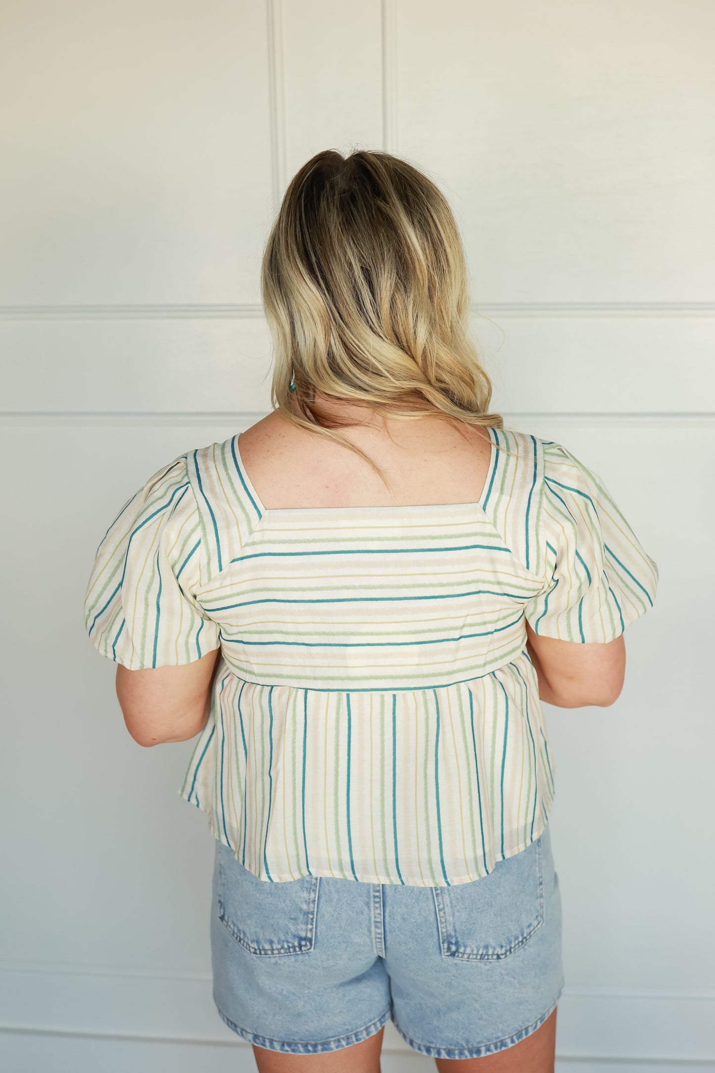 CONFETTI STRIPE BUBBLE TOP