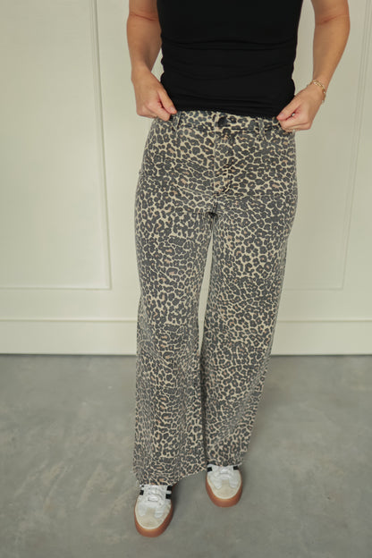 LEOPARD PRINT PANTS
