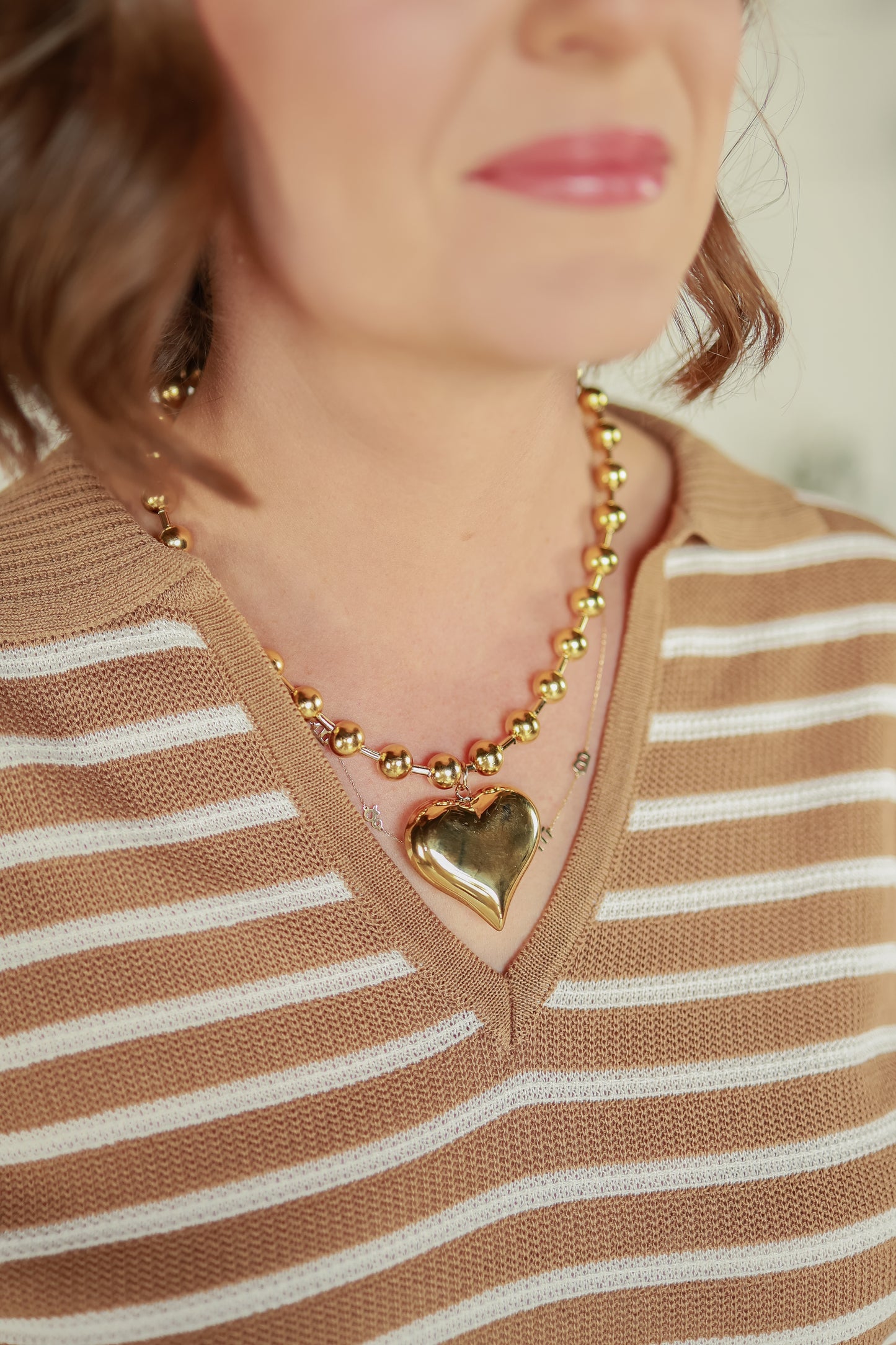 CHUNKY HEART NECKLACE