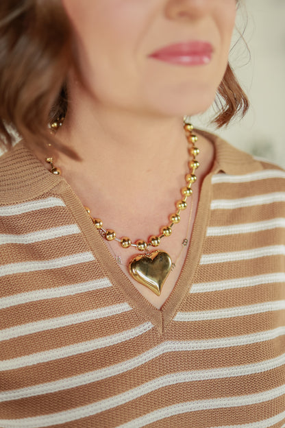 CHUNKY HEART NECKLACE