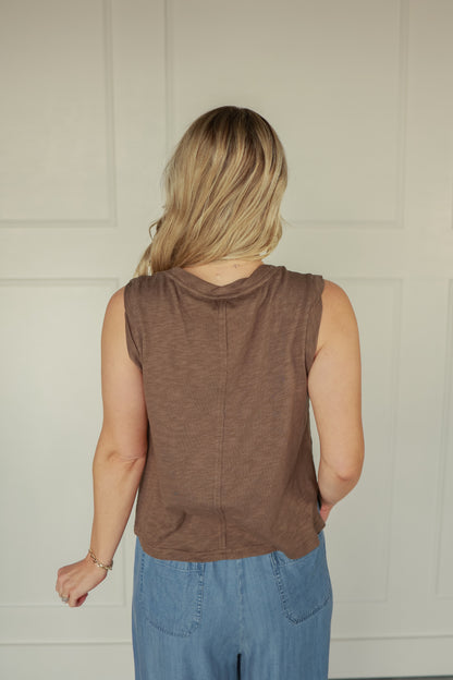 THE RICH BLEND TOP | DARK BROWN