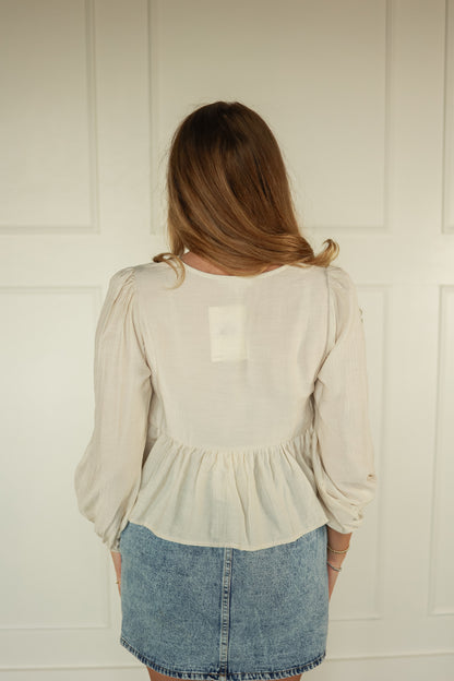 THE BLOSSOM EYELET TOP