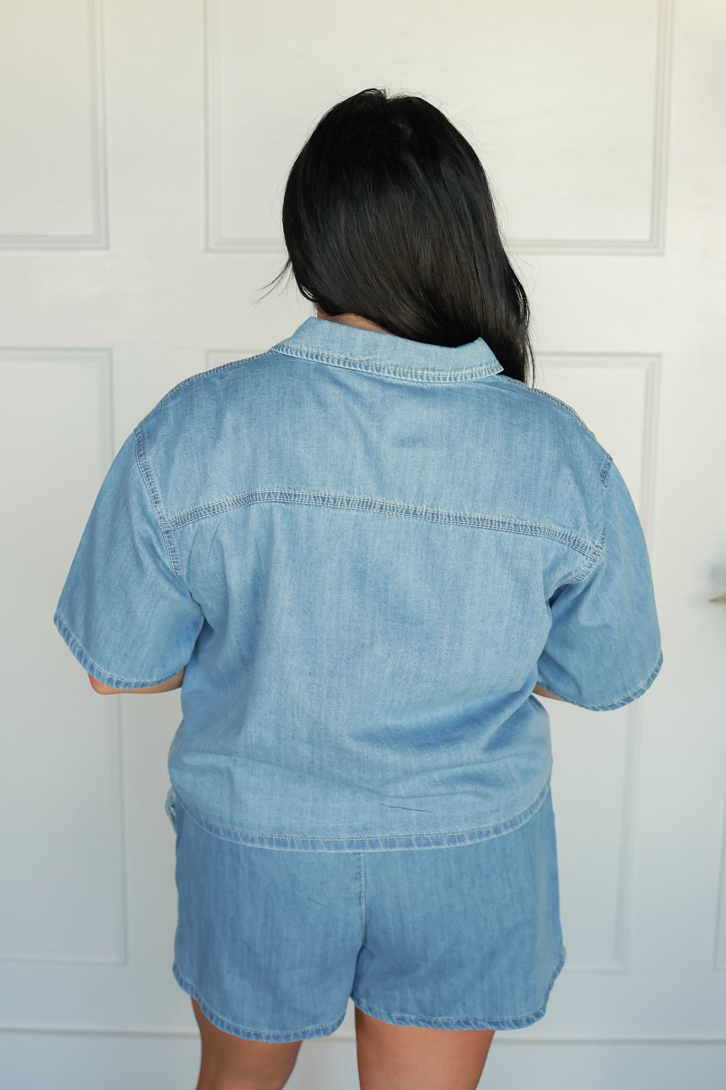 CLASSIC CHARM DENIM SET | TOP ONLY