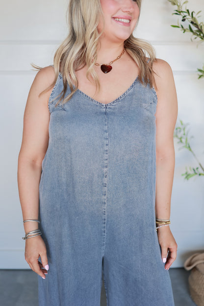 DENIM JUMPSUIT