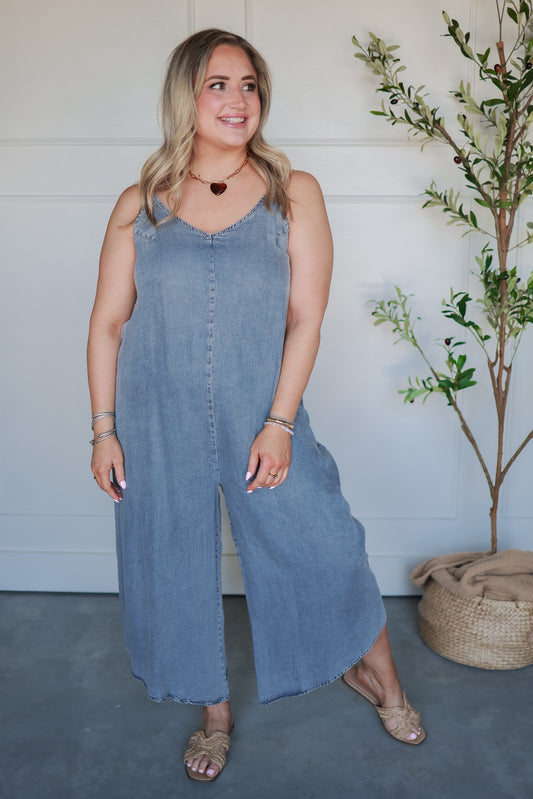 DENIM JUMPSUIT