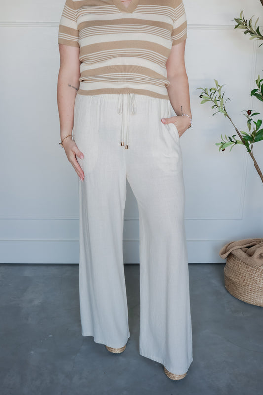 THE SEABREEZE LINEN PANTS