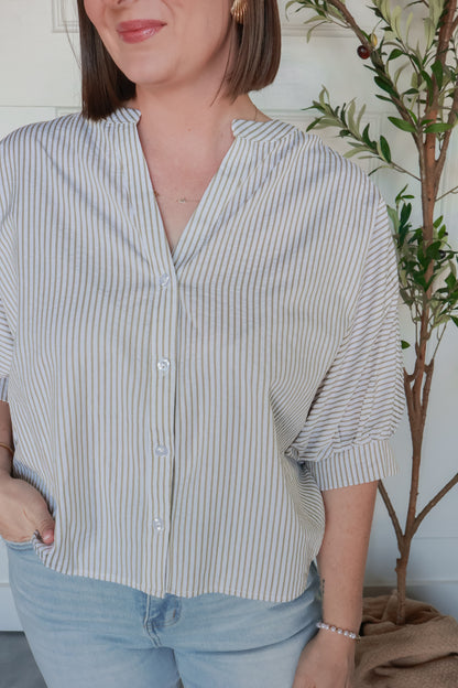 THE PINSTRIPE SEERSUCKER | SAGE