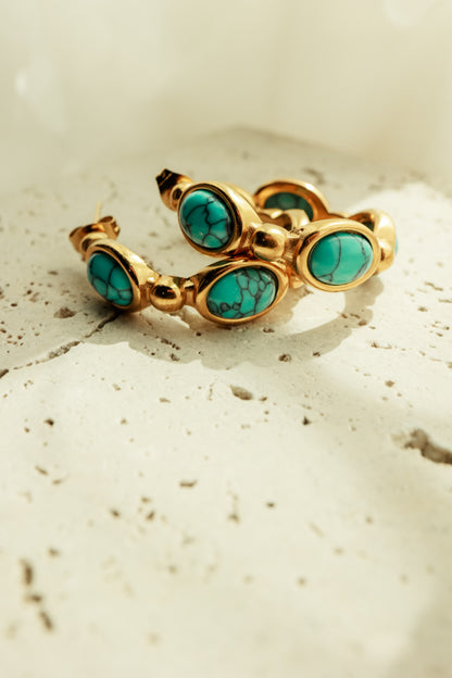 THE CALI HOOP | TURQUOISE