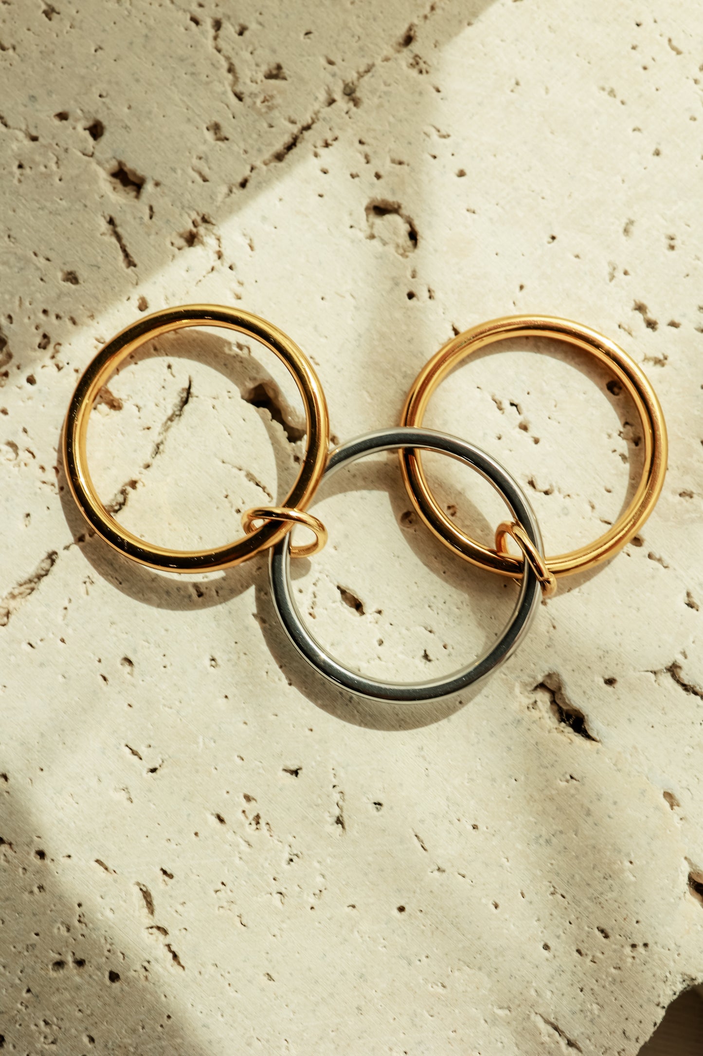 THE TWO TONE STACK RING