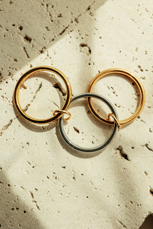 THE TWO TONE STACK RING