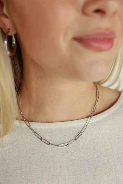 THE CHAIN LINK NECKLACE | SILVER