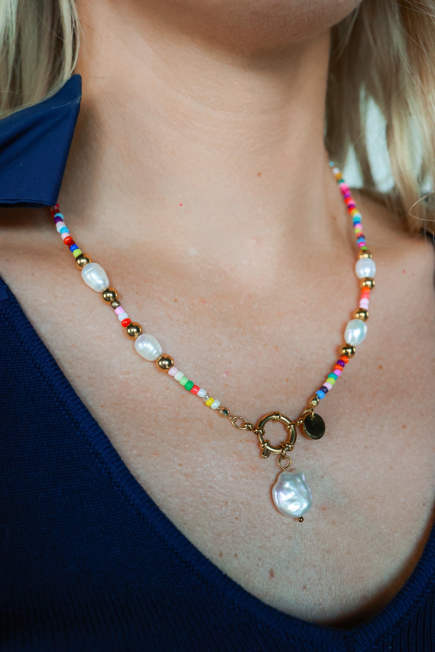 OVER THE RAINBOW PEARL NECKLACE