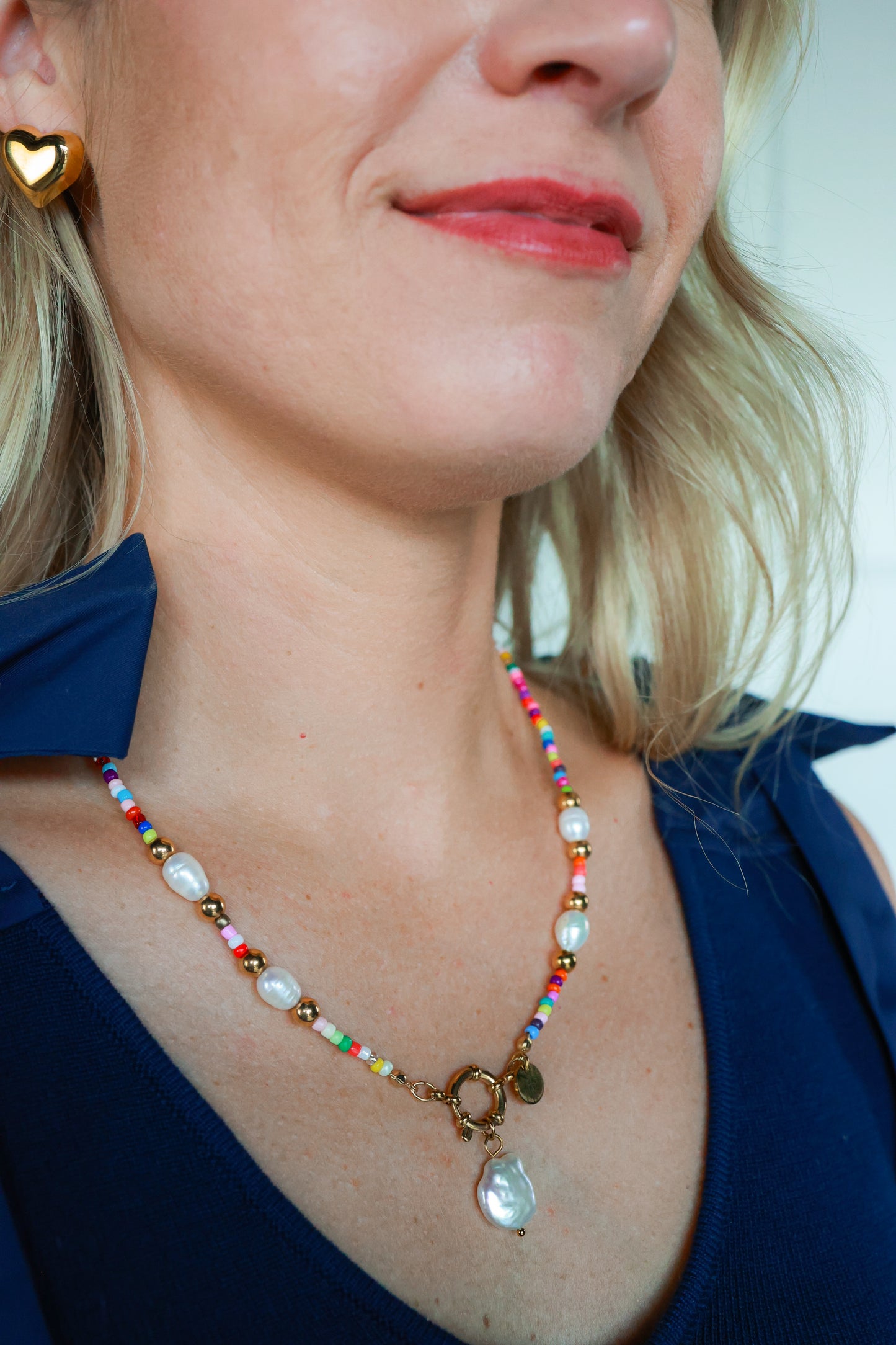 OVER THE RAINBOW PEARL NECKLACE