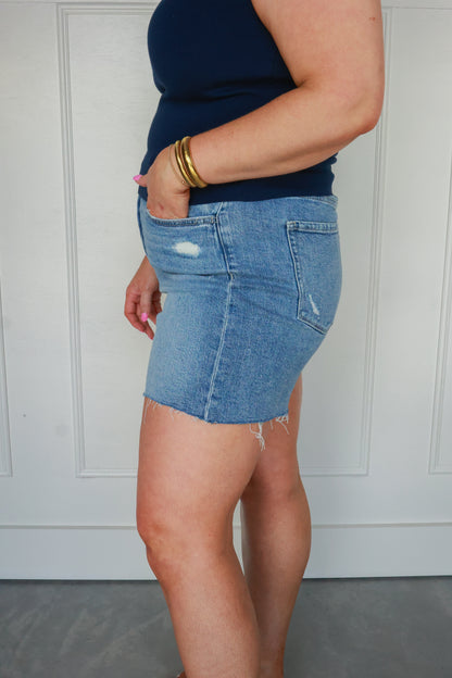 THE SUMMER STAPLE DENIM SHORTS | VERVET