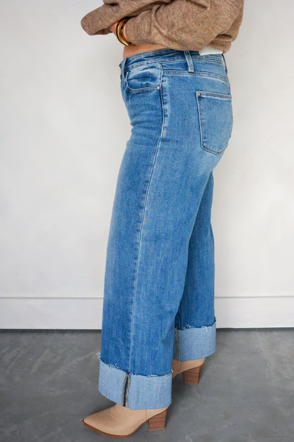 HIGH RISE WIDE LEG JEANS | PETRA