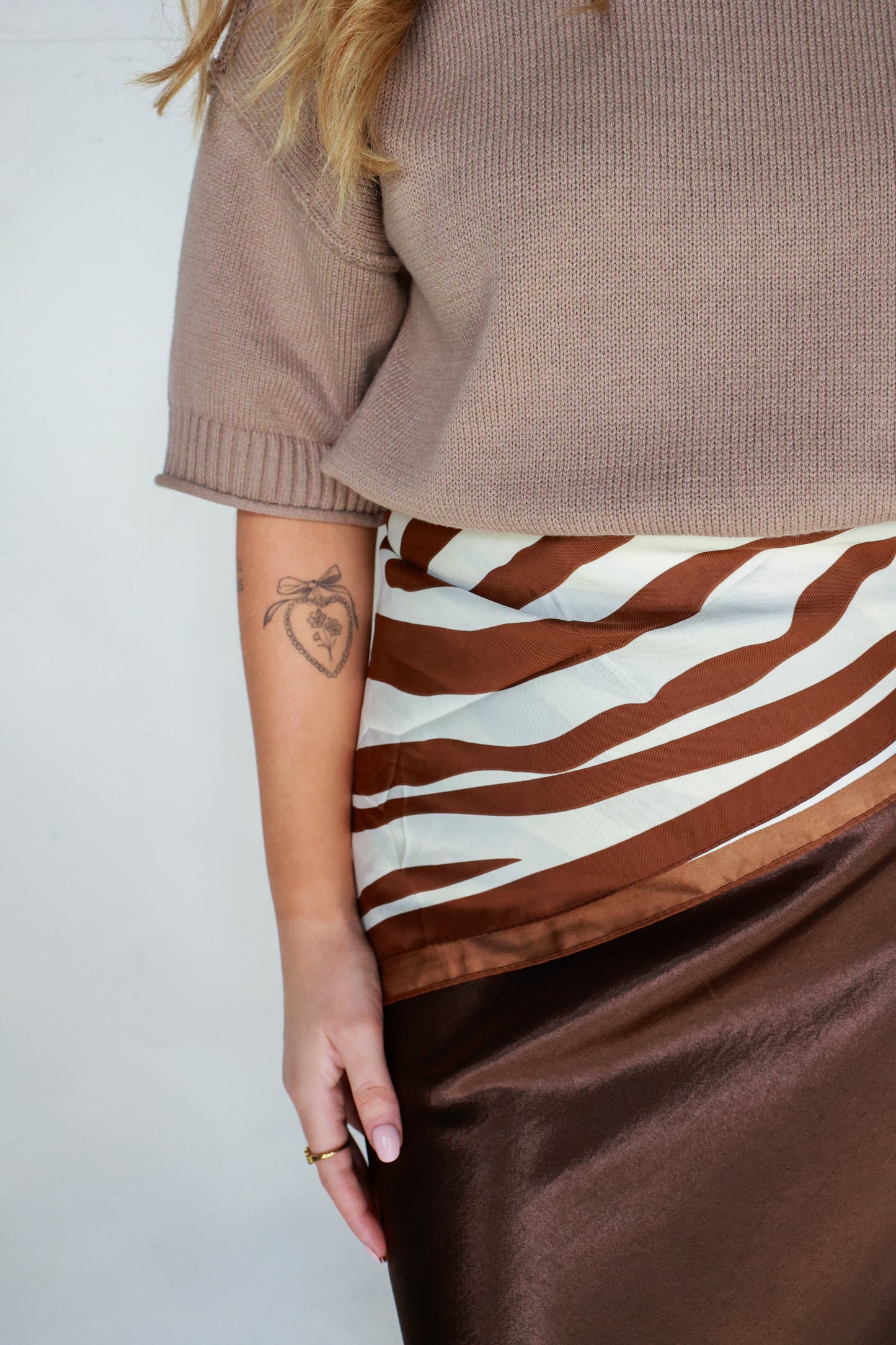 ZEBRA BANDANA SCARF