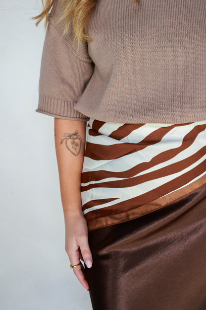 ZEBRA BANDANA SCARF