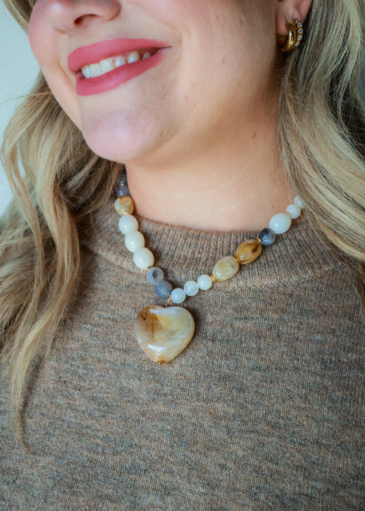 THE MUTED HEART NECKLACE