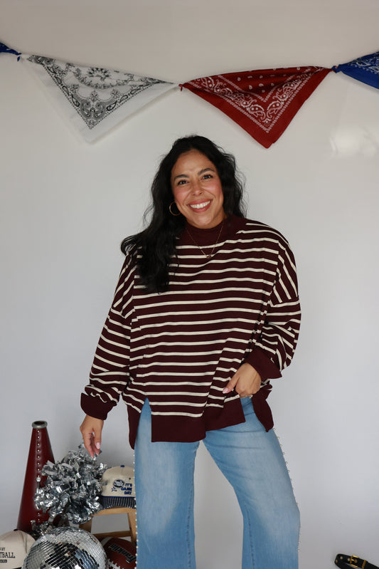 THE RALLY STRIPE SWEATER