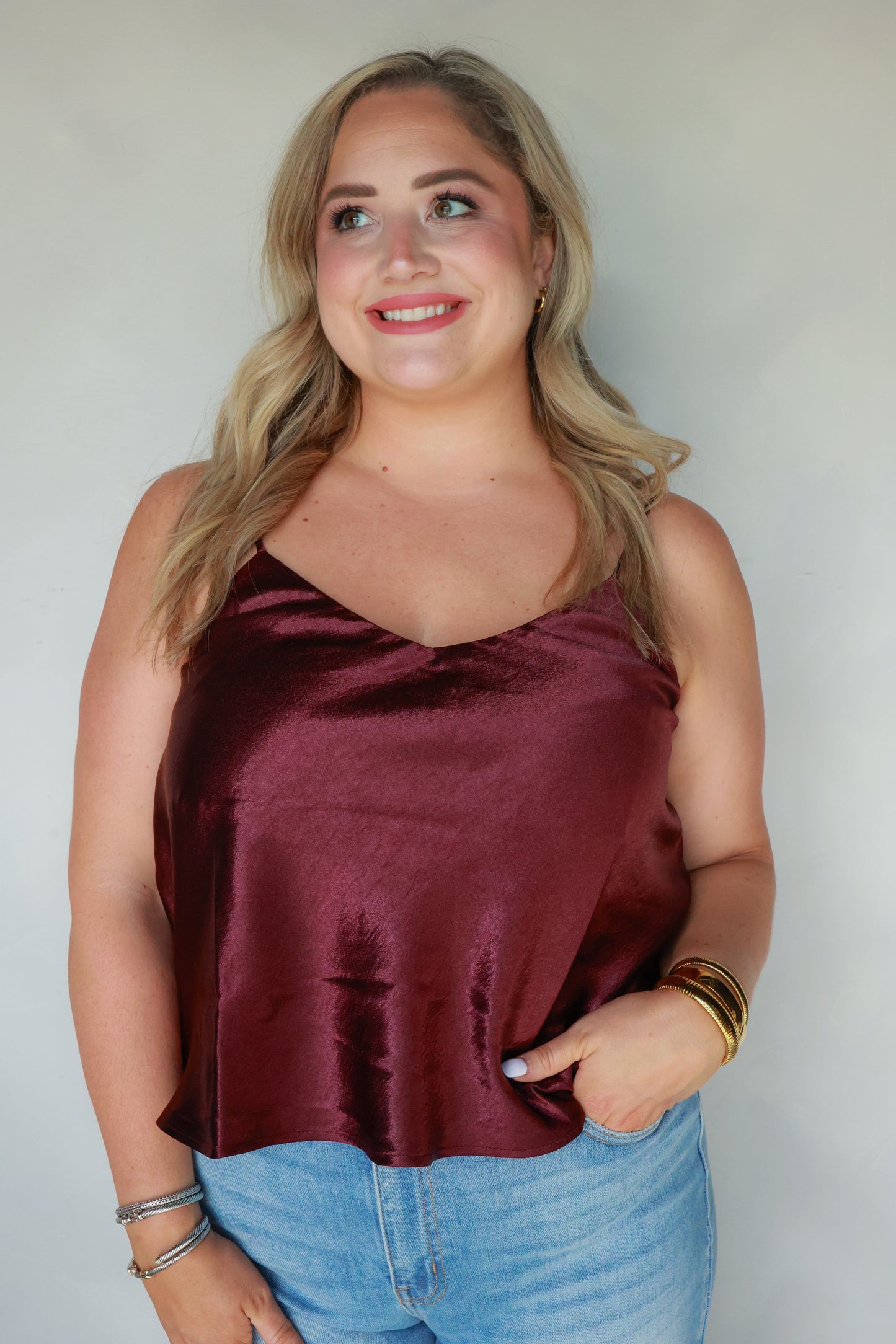 THE LUXE LAYER TANK | DARK CHERRY