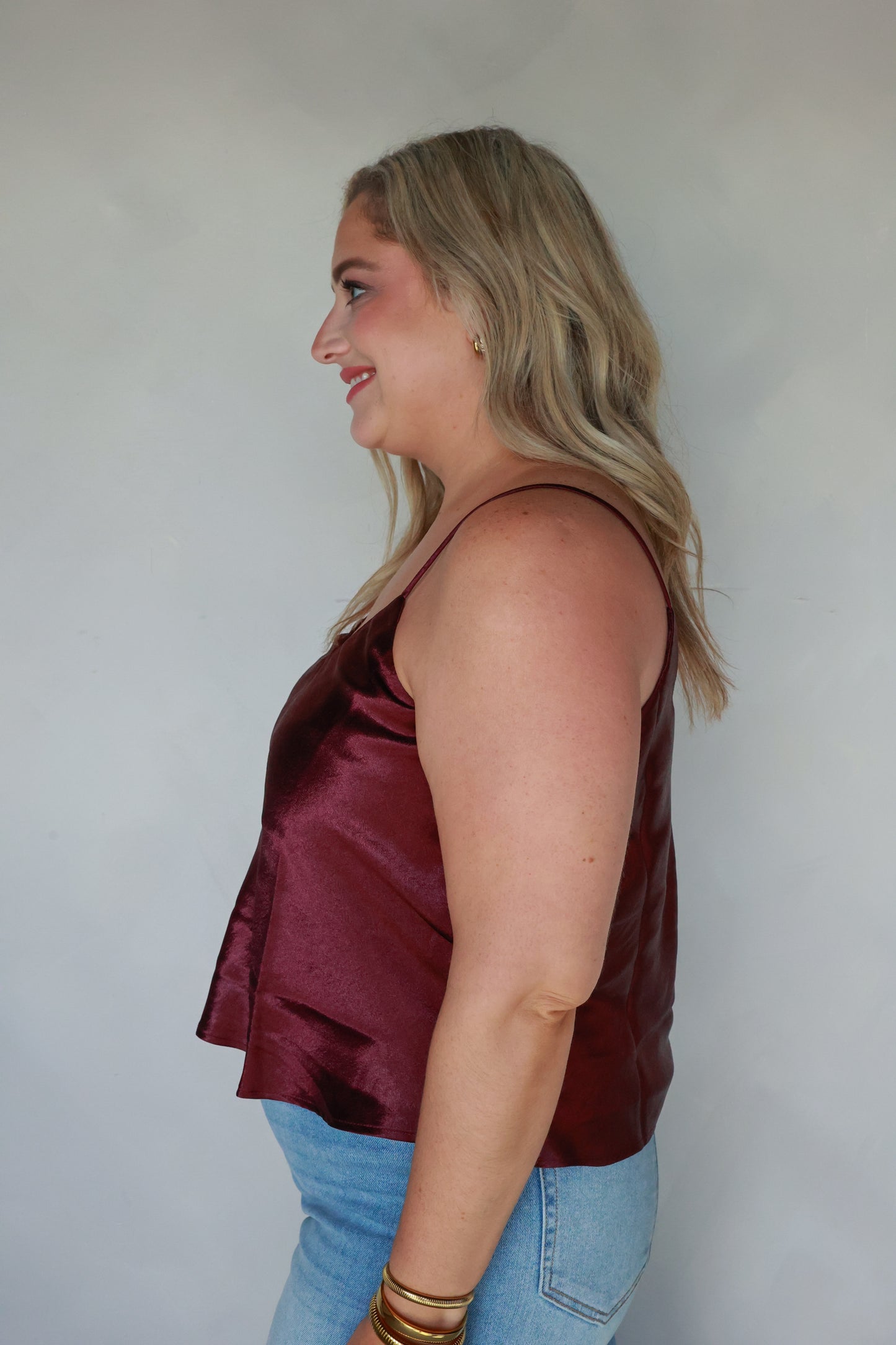 THE LUXE LAYER TANK | DARK CHERRY