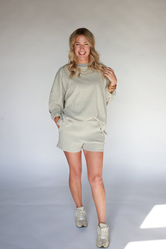 THE STRIPED HEATHER SET | TOP ONLY