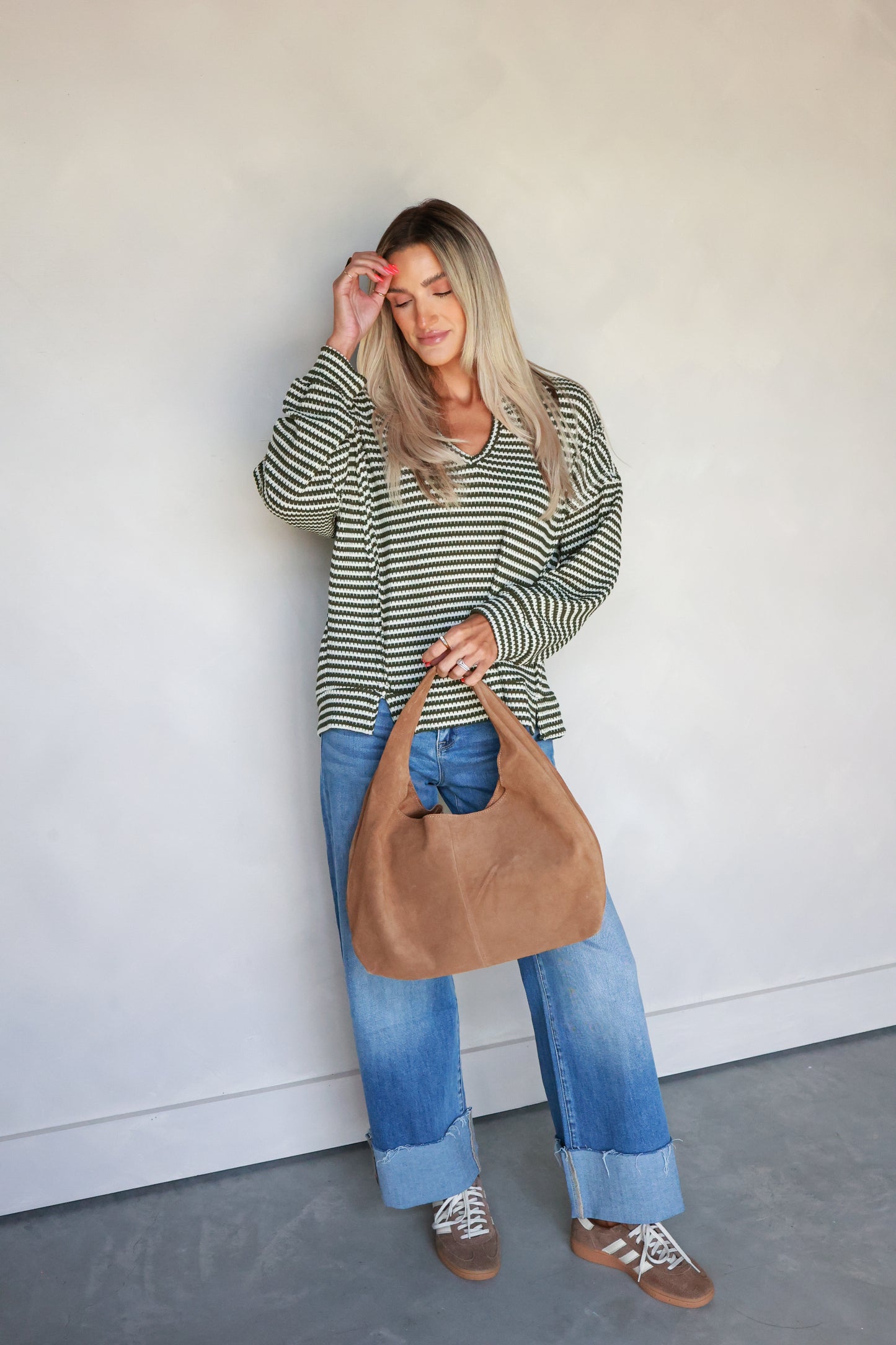 THE OLIVE GROVE STRIPE TOP