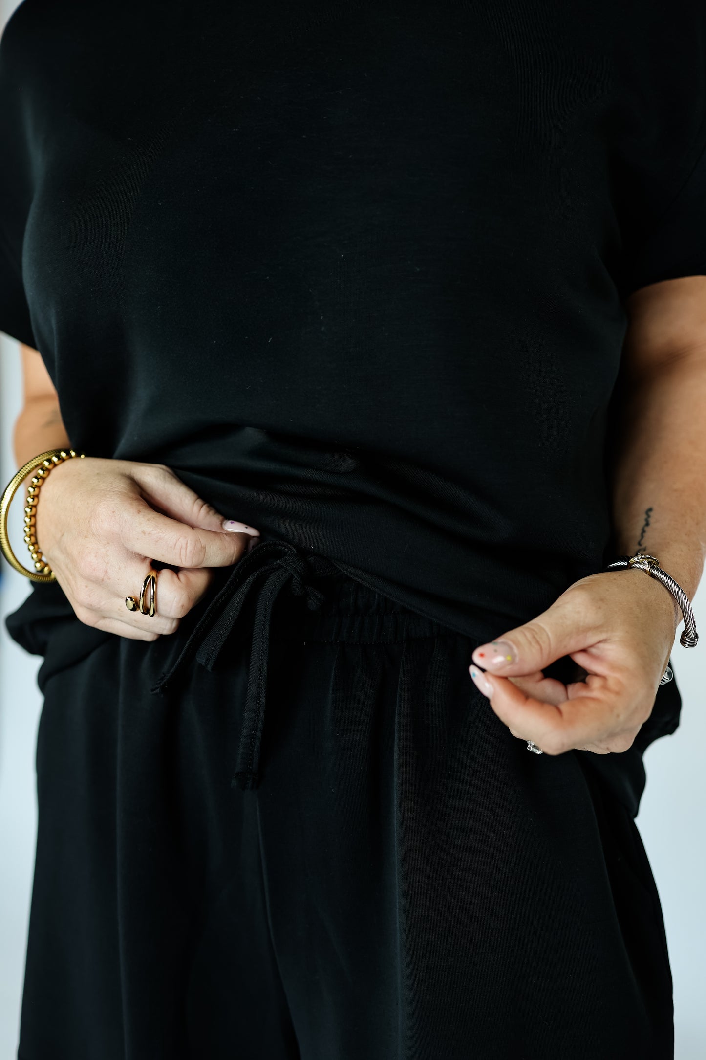 THE LAGUNA CLOUDSCAPE SHORT SET | BLACK