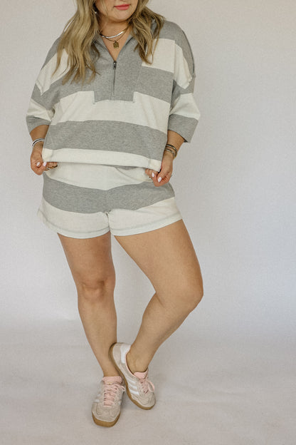 THE RELAXED STRIPE SET | TOP ONLY